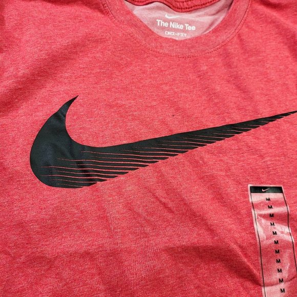 Nike Dri-Fit T-Shirt Men's Training Running Sport Athletic Red Swoosh CZ9724-672 - Picture 5 of 7